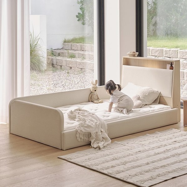 가구 레이업 조명 수납형 데이베드 침대 SS