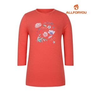 여성 원포인트 7부 티셔츠 ALTRM3121-304_G