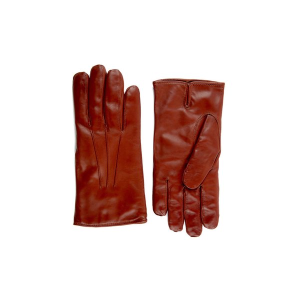Nappa Leather Gloves For Men_Cognac