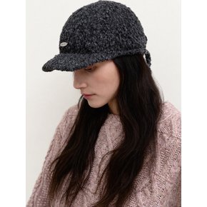 Boucle knit ball cap_3color