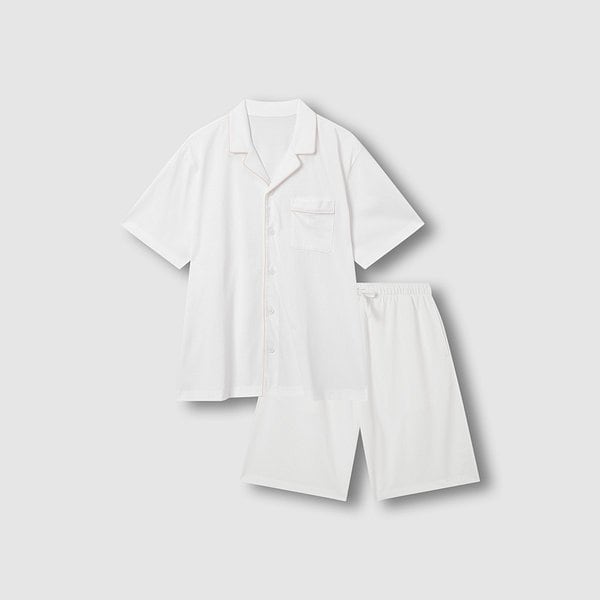 남 JAJU AIR 코튼 5부 파자마 세트 J216201173001