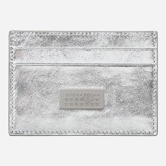 MM6 [시흥점] 6S SA5UI0026 P8874 T9002 넘버링 로고 카드 지갑 실버