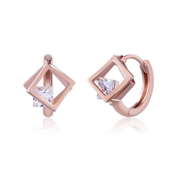 14K 라뮤트 크리스탈 원터치 링 귀걸이 A00541