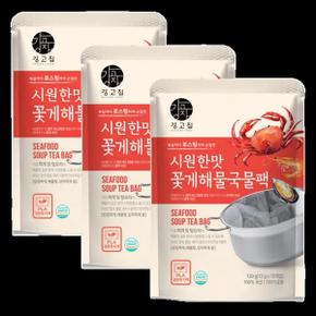 시원한맛 꽃게 해물 국물팩 130g 30팩 (3봉) 국물 다시팩 육수팩
