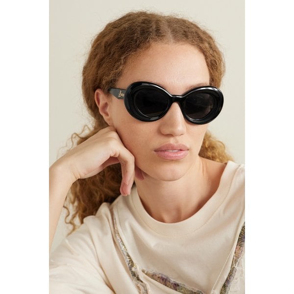 커비 오버사이즈 라운드 프레임 아세테이트 선글라스 블랙 1647597322468375