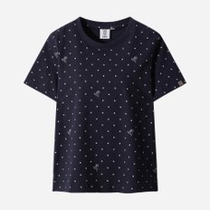 DOD [디오디 공식] 키노코 반팔 티셔츠 여자(NAVY)