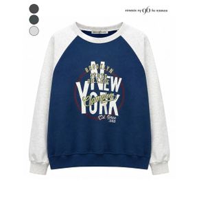 뉴욕 그래픽 래글런 맨투맨 티셔츠 NQ9TS012M0_P437459908