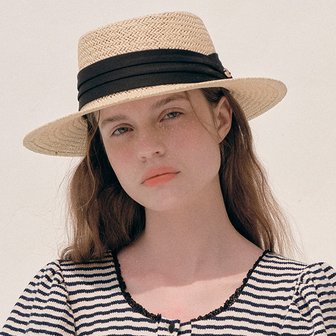 로라로라 ROLA WIDE RATTAN HAT BLACK