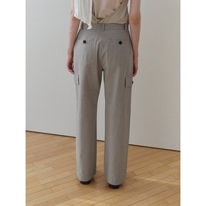 COTTON CARGO PANTS [GREY]