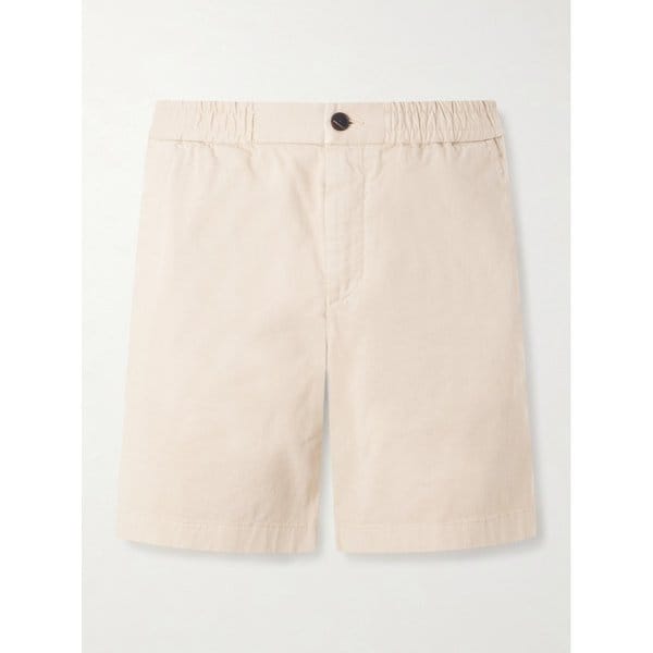 미스터 피 스트레이트 레그 가먼트 다이드 코튼 블렌드 트윌 쇼츠 46376663163001598