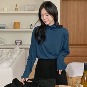 오늘처럼 레이온스판 루즈핏 반목티셔츠[44~105] H_TS1907