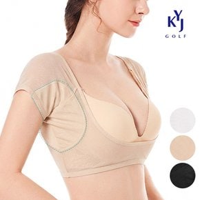 여성 겨땀 패드 메쉬 이너 겨드랑이 땀 흡수 반팔 이너탑 KQMLQT18