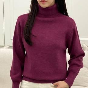 / 가을 이너 터틀넥 겨울 울 데일리 풀오버 니트_5