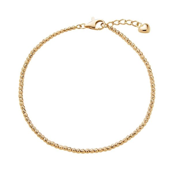 [모룬] 14K 웨이브 컷팅 볼 팔찌 MOB39705