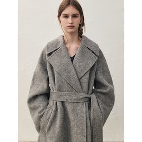 RTF CAMEL SILK DOUBLE LONG COAT [HAND MADE]_ GREY