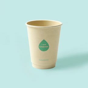 [IG] 90파이 12온스 대나무 이중 종이컵 400ml 단열컵 500개