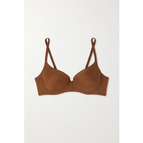 Naked Stretch-tulle Underwired T-shirt Bra 브라운