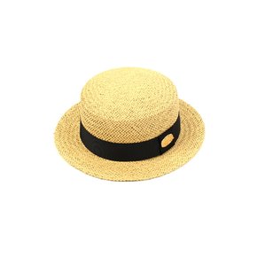 Beige Flat Short Panama Hat