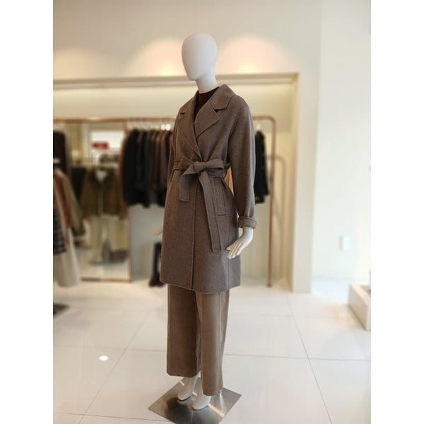 [여주점] 씨씨콜렉트 캐시미어울혼방벨티드핸드메이드코트E254msg161