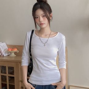 기본 베이직 7부 티셔츠 mt 5092c_P426488058