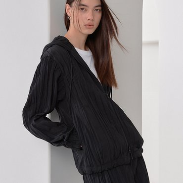 조셉앤스테이시 Wake Pleats Hood Zipup (3color)