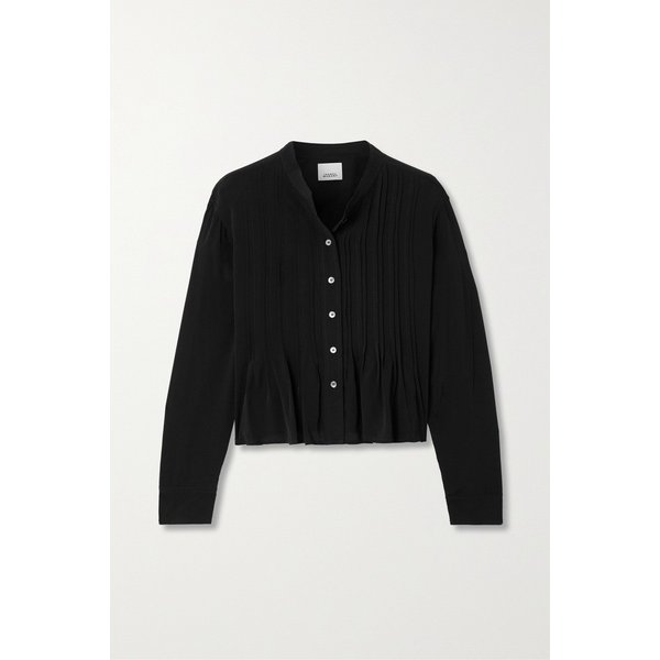 아드자라 핀턱 시폰 블라우스 블랙 1647597325950507