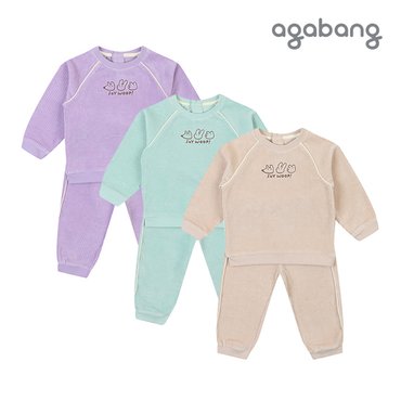 아가방 노우벨라양면상하 BEIGE MINT PURPLE  01P753001_P370516687