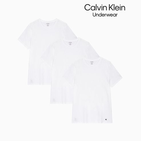 Calvin Klein Underwear 남성 코튼 클래식 크루넥 3PK NB4051-100