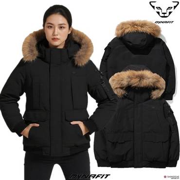 다이나핏 1UW22502[다이나핏]공용,여성 스노우 레오 덕다운 라쿤퍼 봄버 다운(기존가 399,000원)