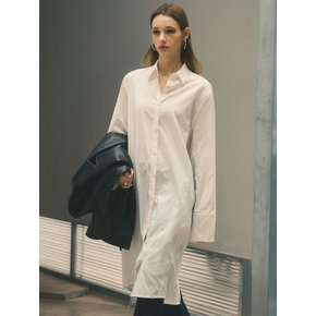 Slub Cutting Long Coat Shirts_CTT338(White)