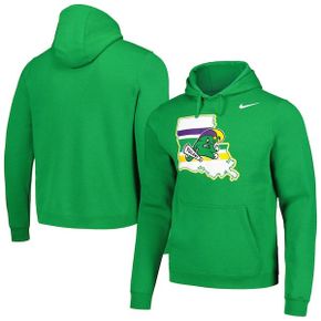 미국 칼리지 후드 맨투맨 집업 Tulane Green Wave Nike Mardi Gras Club Fleece Pullover