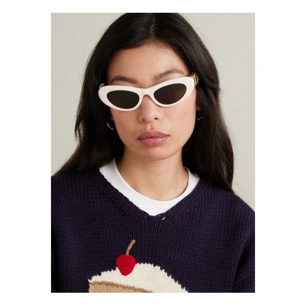 칵테일 캣아이 아세테이트 선글라스 화이트 1647597359431609