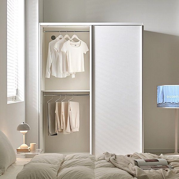 쥬피터 E0 속깊은 슬라이딩 키큰 옷장 (가로170,깊이70cm) 몸통2개