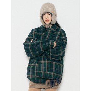 Moss Green Check Padded PD6
