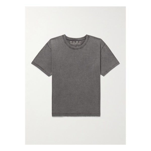 엠에프펜 뉴 가먼트 다이 브러시드  코튼 저지 티셔츠 그레이 46376663162868290