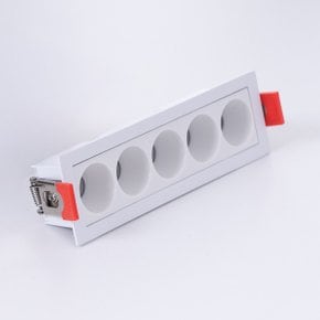LED LP-ECODOT 멀티 매입등 조명 사각 도트 5구 10W 기본형