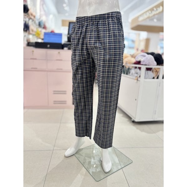 [여주점] 와코루 선염면 체크 심플 남성 홈웨어 잠옷 실내복 바지[WMP215MP]