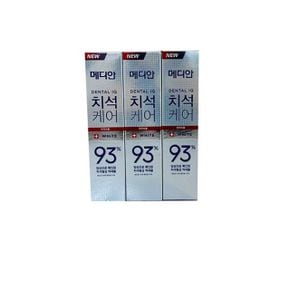 메디안 치석케어 치약 화이트 120g 3개