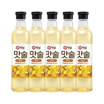 CJ제일제당 백설 맛술 생강 800ml x5개