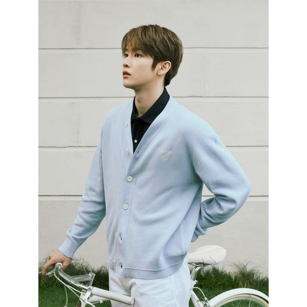 [라이즈PICK]에센셜 파로 가디건_스카이 블루