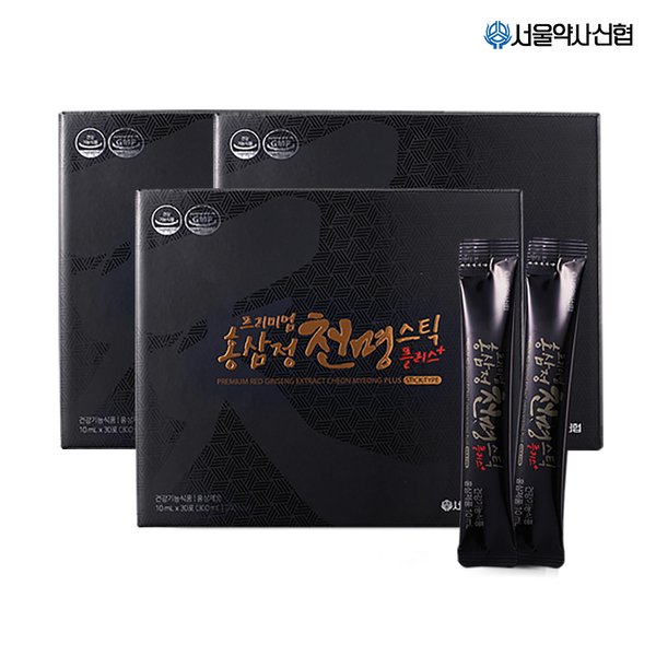 서울약사신협 프리미엄 홍삼정 천명 플러스 스틱 30포 3세트