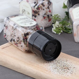  라쿠친 4색혼합후추&핑크솔트 150g (국내산 세라믹 그라인더)