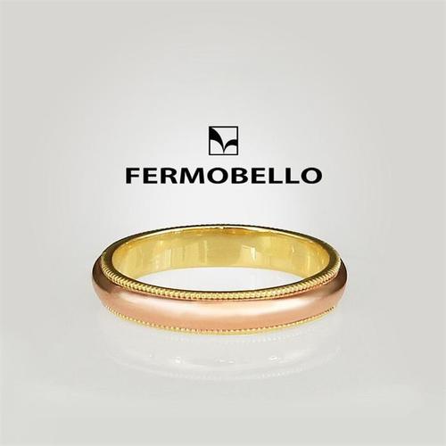 [오노마] ONM 14K 밀그레인 커플링 반지 4mm GOLD+ROSEGOLD 1개(1)