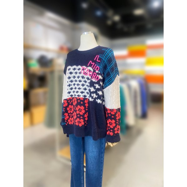 [여주점] 자수 풀오버 니트 (BAKPA7561)