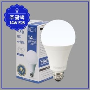 A벌브 LED 14W 주광 KS A80