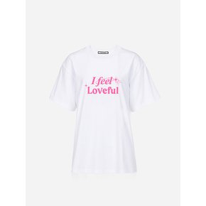 [아이 필 러브풀 레터링 티셔츠]I feel Loveful Lettering T-shirt