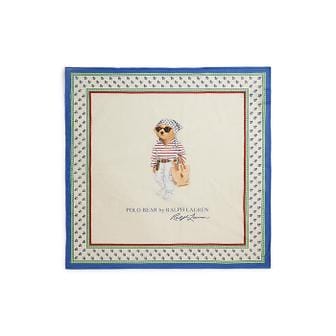 폴로 랄프 로렌 여성 폴로 베어 코튼 스퀘어 스카프(WAPOSCV0J320390100)