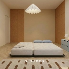 아몬드 저상형 침대프레임 슈퍼싱글 SS(블랙)