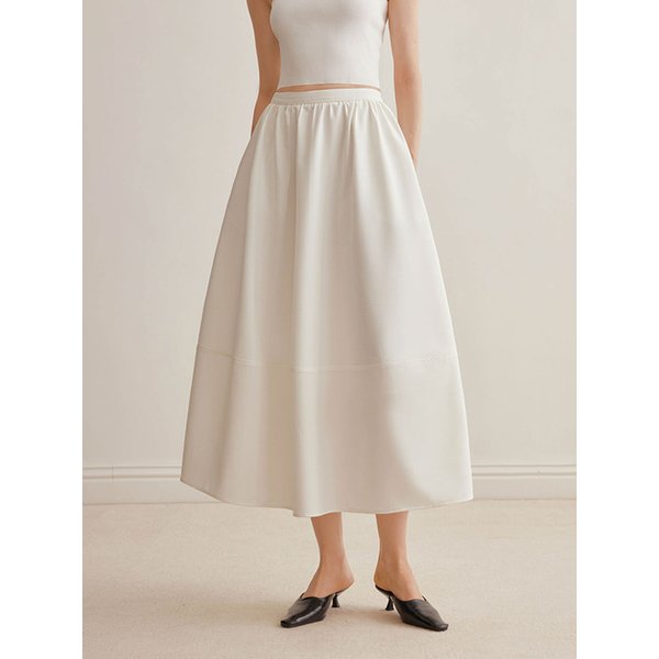 YY_Patchwork white skirt