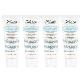 Kiehls 키엘 수퍼블리 이피션트 데오드란트 크림 75ml 4팩